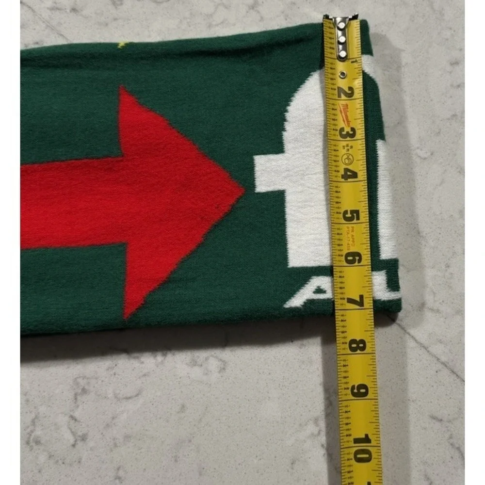 Portland Timbers Scarf OS Green Red Gold Knit Fringe MLS Soccer Providence Park